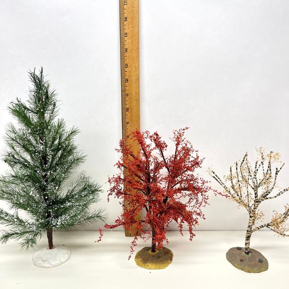 Lemax Collection Trees Autumn Oak Tree Dogwood White Pine - Picture 3 of 6